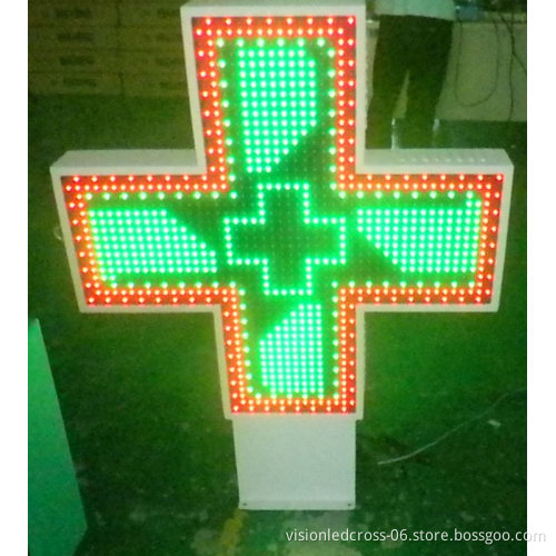 LED Outdoor Programmable Sign LED Pharmacy Cross Sign